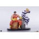Estatua de PVC de Cody y Guy de Street Fighter en base.
