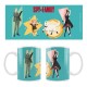 Taza de cerámica Spy x Family temporada 3 con personajes.