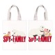 Bolsa blanca Spy x Family con personajes de la serie