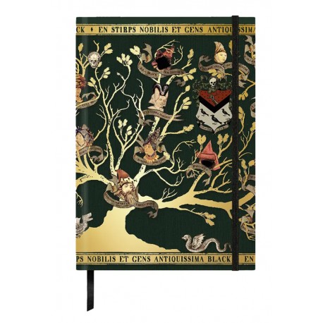 Carnet Harry Potter Hogwarts Black A5 ouvert