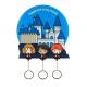 Porte-clés Harry Potter avec personnages et château