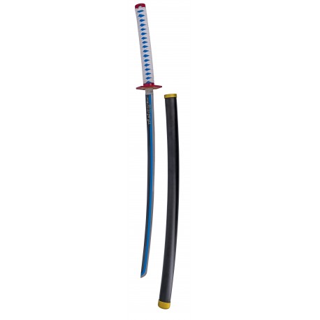 Katana Tomioka Giyuu Demon Slayer azul e branca