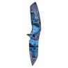 Couteau de Collection Assisté Blue Skull Art Edition