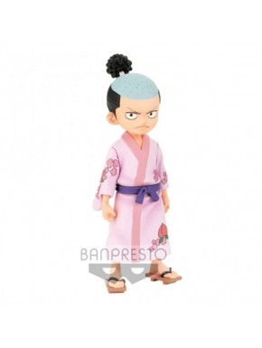 Figura de Kozuki Momonosuke de One Piece en kimono rosa