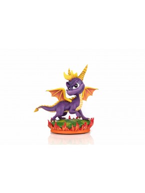 Estatua PVC de Spyro 2 sobre base de fuego