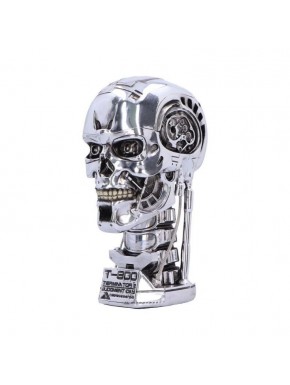 Cabeza de Terminator T-800 con luz plateada de NEMESIS NOW