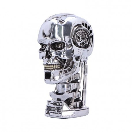 Cabeza de Terminator T-800 con luz plateada de NEMESIS NOW