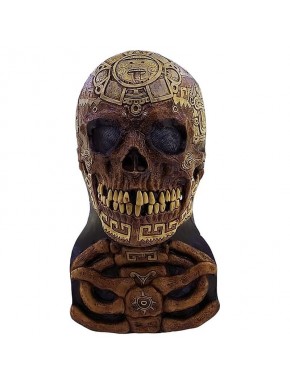 Masque Crâne Aztèque par GHOULISH, design détaillé.