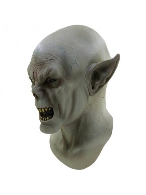 Máscara de látex Caitiff Vampires de GHOULISH gris con orejas puntiagudas