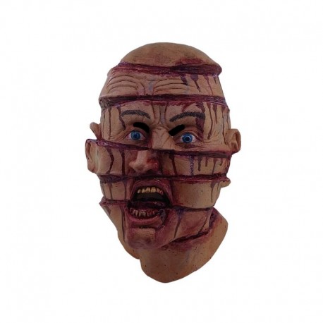 Máscara de látex Sliced por GHOULISH con diseño terrorífico