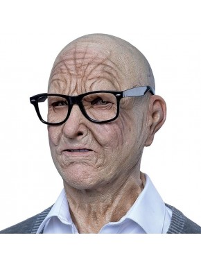 Máscara realista de anciano con gafas de GHOULISH