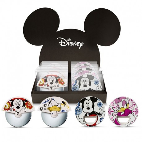 Set de abridor de botellas y cortapizzas de Mickey y Minnie