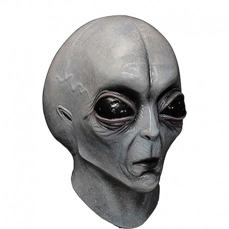 Masque extraterrestre GHOULISH Zone 51 en gris