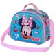 Sac à déjeuner bleu avec design Minnie Mouse
