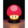 Super Mario Super Cogumelo Mini Lâmpada Vermelha 10 cm