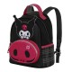 Mochila negra Hello Kitty Kuromi con diseño de calavera