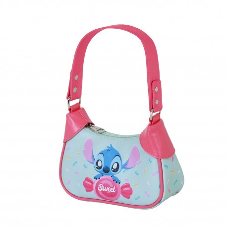 Bolso de hombro azul con diseño de Stitch de Disney