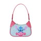Bolso de hombro azul con diseño de Stitch de Disney