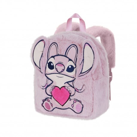 Mochila rosa de peluche Disney Lilo y Stitch Angel
