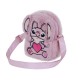 Bolsa transversal pelúcia rosa Lilo & Stitch Angel