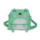 Bolso-mochila Oh My Pop Froggy Kawaii turquesa