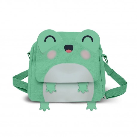 Bolso-mochila Oh My Pop Froggy Kawaii turquesa