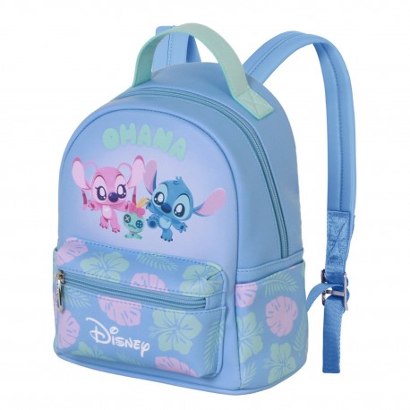 Sac à dos bleu de Lilo et Stitch avec compartiment principal