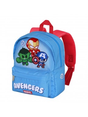 Mochila azul Marvel Vengadores para preescolar