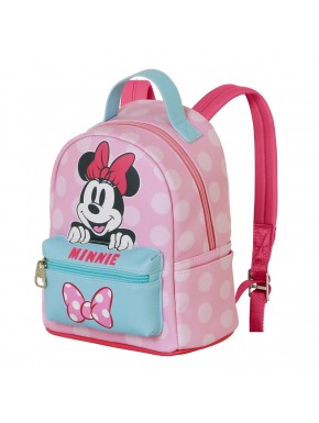 Petit sac à dos rose Minnie Mouse avec pois