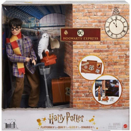 Figura de Harry Potter Mattel con plataforma 9 ¾