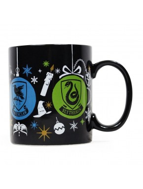 Tasse noire de maisons de Poudlard Harry Potter