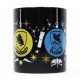 Tasse noire de maisons de Poudlard Harry Potter