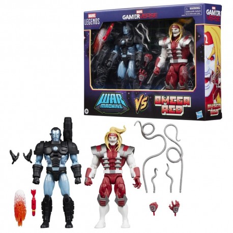 Figuras War Machine y Omega Red con accesorios intercambiables