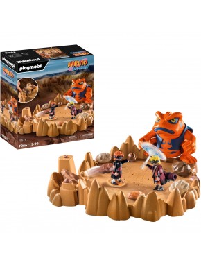 Escena de batalla final Playmobil Naruto vs. Pain