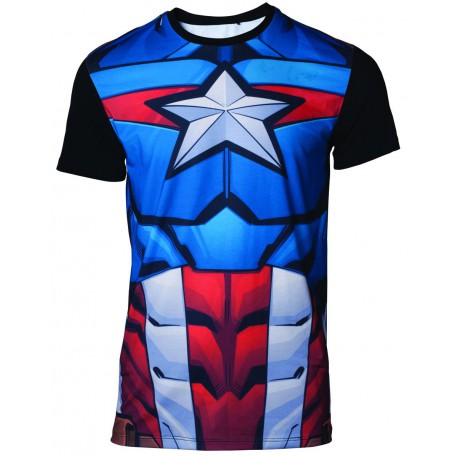 T-Shirt Cosplay Captain America