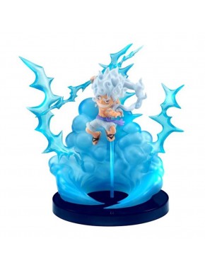 Figura de Monkey D. Luffy Gear5 de One Piece con efectos azules