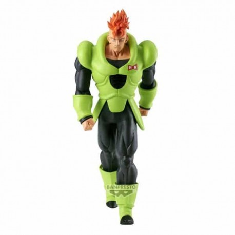 Figura Android 16 de Dragon Ball Z en colores verdes y negros