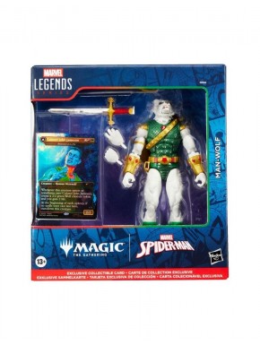 Figura Man-Wolf Marvel Legends con carta Magic