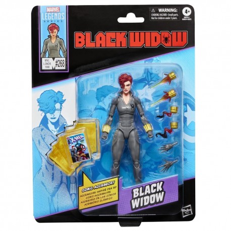 Figura de acción Black Widow Marvel Legends con accesorios