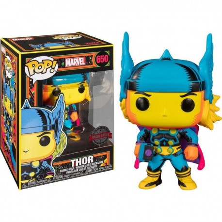 Figurine Funko Pop Black Light Thor de Marvel