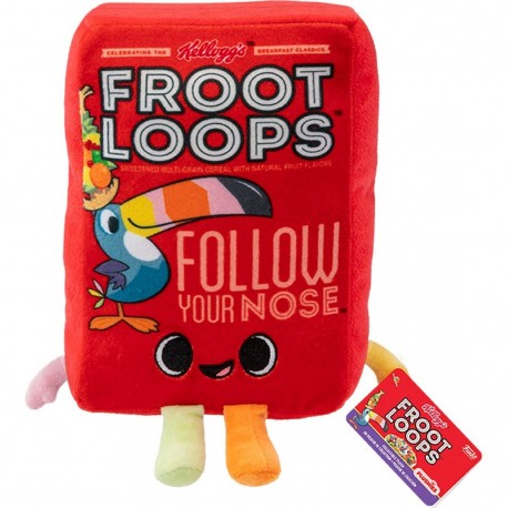 Peluche rojo Funko Pop Froot Loops caja de cereal
