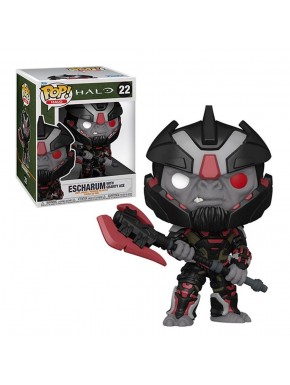 Funko Pop Escharum de Halo Infinite com machado