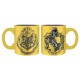 Set 2 mini mugs Gryffindor and Hufflepuff Harry Potter