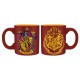 Set 2 mini mugs Gryffindor and Hufflepuff Harry Potter