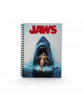 Libreta con efecto 3D del póster alternativo de Tiburón