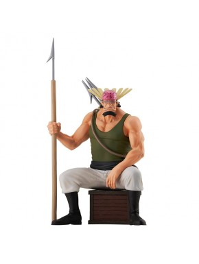 Figura de Crocus de One Piece sentado con lanza
