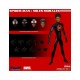 Figura de Miles Morales One:12 Collective con traje negro y rojo