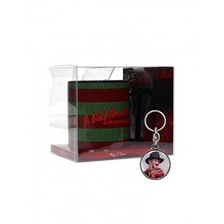 Taza y llavero de Freddy Krueger de Pesadilla en Elm Street