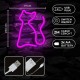 Lámpara LED neon gato rosa Forever Light