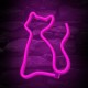 Lámpara LED neon gato rosa Forever Light
